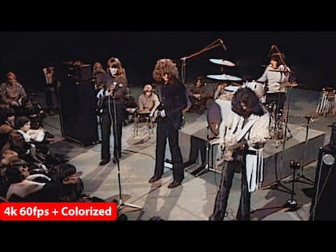 Thumbnail for [4k 60fps, Colorized] Led Zeppelin Communication Breakdown Live Danmarks Radio + Full Concert [LINK] by Led Zeppelin