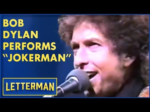 Thumbnail for Bob Dylan Performs "Jokerman" (1984) | David Letterman by Bob Dylan