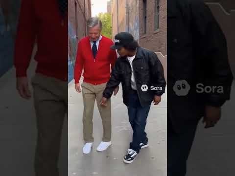 Thumbnail for Eazy-E teaches Mr. Rogers  How To C-Walk‼️ #mrrogers #eazye #nwa #hiphop #90s #cwalk by NWA