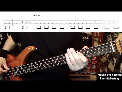 Thumbnail for Maybe I'm Amazed by Paul McCartney - Bass Cover with Tabs Play-Along by Paul McCartney