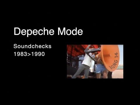 Thumbnail for Depeche Mode Soundchecks 1983-1990 - audios by Depeche Mode