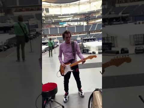 Thumbnail for The Rolling Stones - soundcheck - Sofi Stadium LA 2021 - Ron Wood donated his guitar to GuitarIcons by Rolling Stones