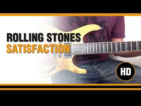Thumbnail for Satisfaction from ROLLING STONES - RIFF - Electric GUITAR LESSON by Mick Jagger