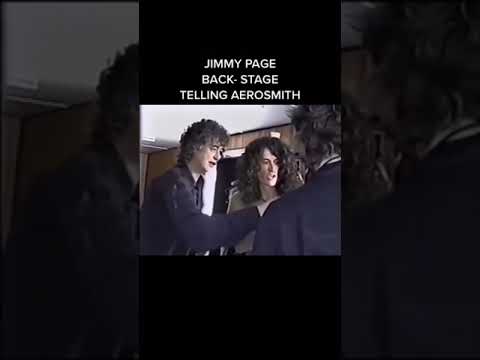 Thumbnail for "Jimmy Page, Joe Perry & Steven Tyler's Backstage Talk: Rock Legends! 🎸🔥 #LedZeppelin #Aerosmith" by Aerosmith